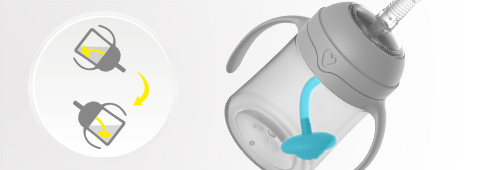 LOVI Pierwszy kubek z obciążoną słomką 150ml